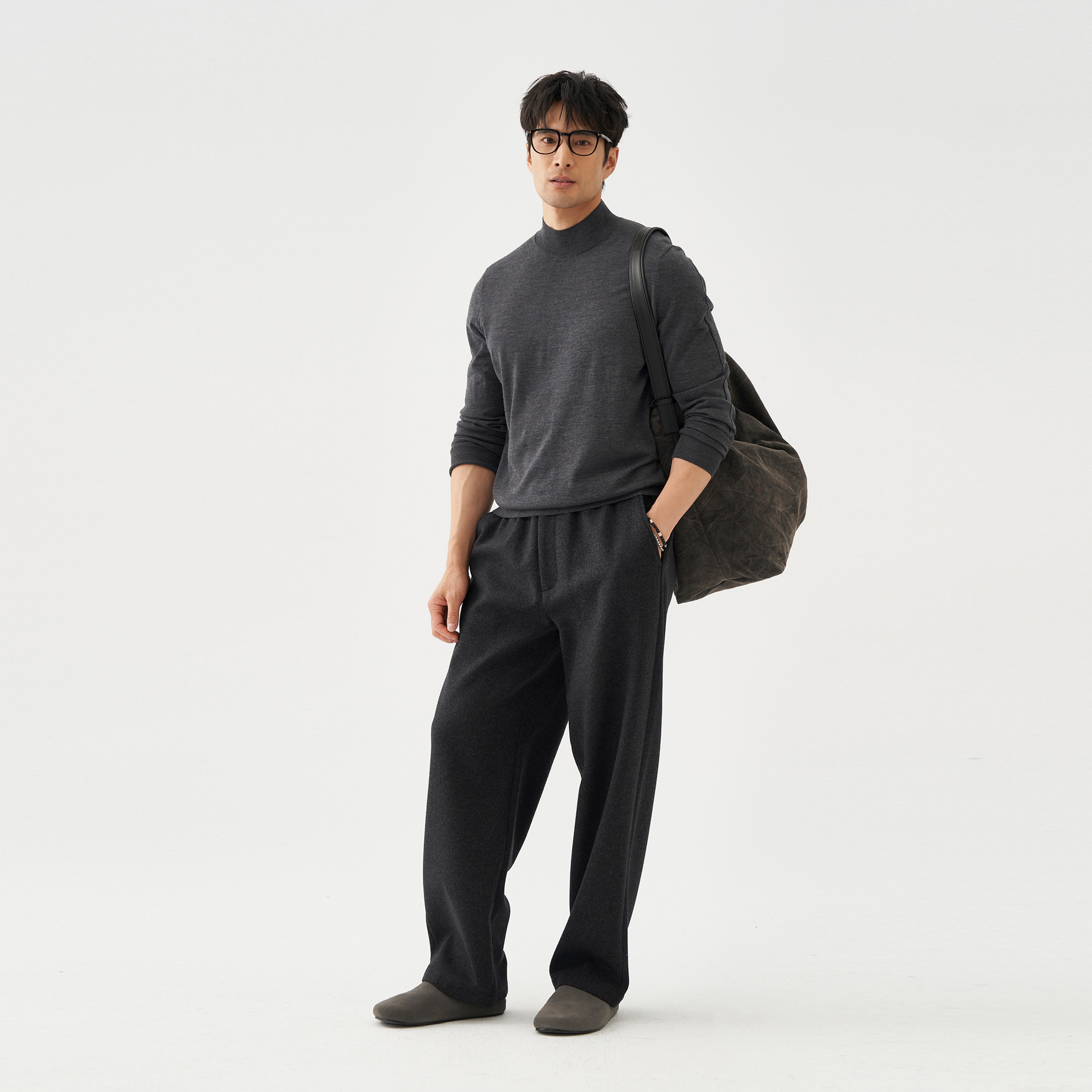 LEZORA宝藏内搭德国南毛可机洗羊毛stoll织造龙骨线半高领针织衫,淘宝优惠券,粉丝福利购,淘宝优惠卷