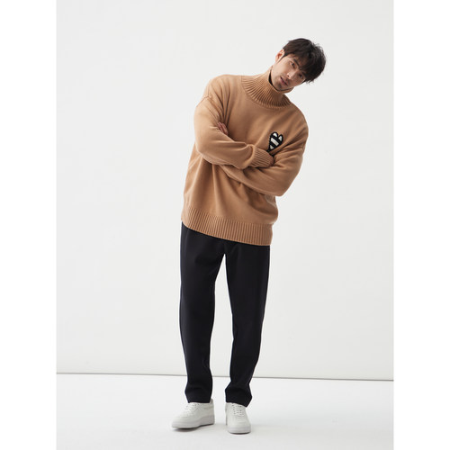 LEZORA 零下抗寒！进口3D打印夹羽绒绒感面料 松紧腰微锥休闲裤男 - 图3