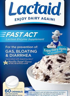 国内现货Lactaid Fast Lactose  Chewables乳糖不耐强效咀嚼片