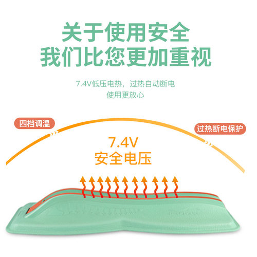 颈椎腰椎热敷按摩器家用脊椎脊柱驼背脊柱侧弯矫正器电加热理疗垫 - 图1