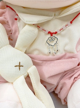 平安百岁红绳项链吉祥富贵周岁礼物520铃铛吊坠镀金锁头长命锁