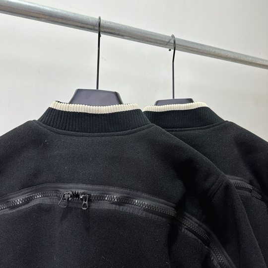 【纯原顶版】Dries Van Noten  DVN拉链棒球服毛呢外套棉服男女