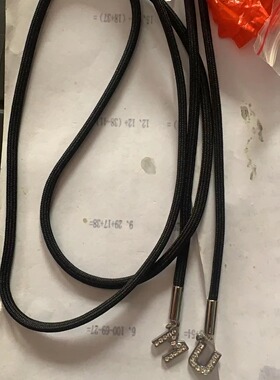 扁形运动裤腰绳卫衣帽绳休闲裤带帽带帽黑白彩色裤带绳