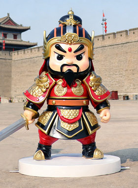 三国桃园结义关二爷摆件张飞刘备
