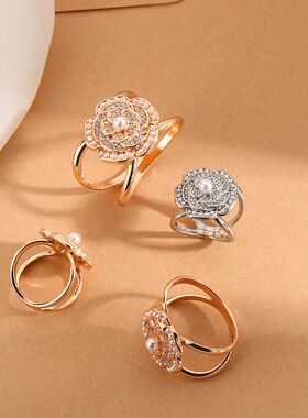 新款复古高档丝巾扣蝴蝶结打结扣大衣腰带扣厂家直供