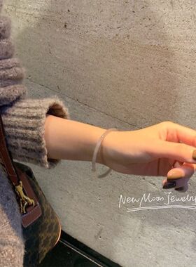 2023新款一步一响手镯女玻璃仿玉叮当镯荆棘玫瑰古风配饰闺蜜手饰