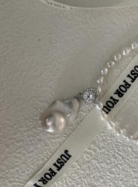 轻奢小众设计优雅钻钻大巴项链