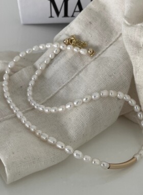 美国14K注金小众高级感珍珠项链