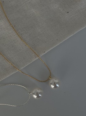 美国14K注金时尚设计感珍珠项链