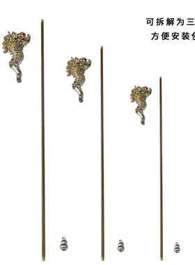 龙王拐王母娘娘土地公婆黑老太太合金摆件法器新古典纯手工制配件