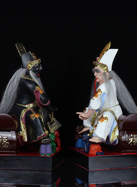 2025年七爷八爷马来西亚金身神明黑白无常大爷伯二爷伯乩童摆件