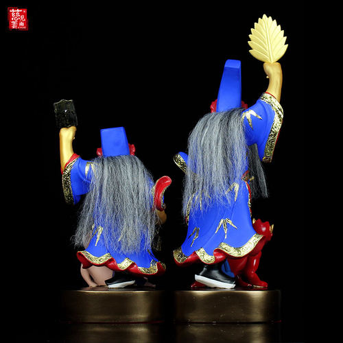 寺庙树脂佛像黑白无常七爷八爷神像居家供奉谢范将军大二伯爷摆件 - 图2