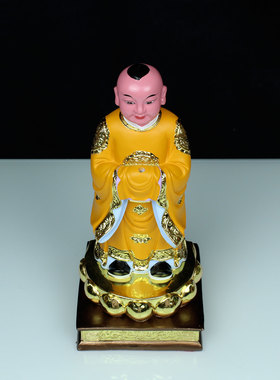 2026年五方童子树脂佛像小童子五方佛家居供奉摆件佛幡道幡彩幡