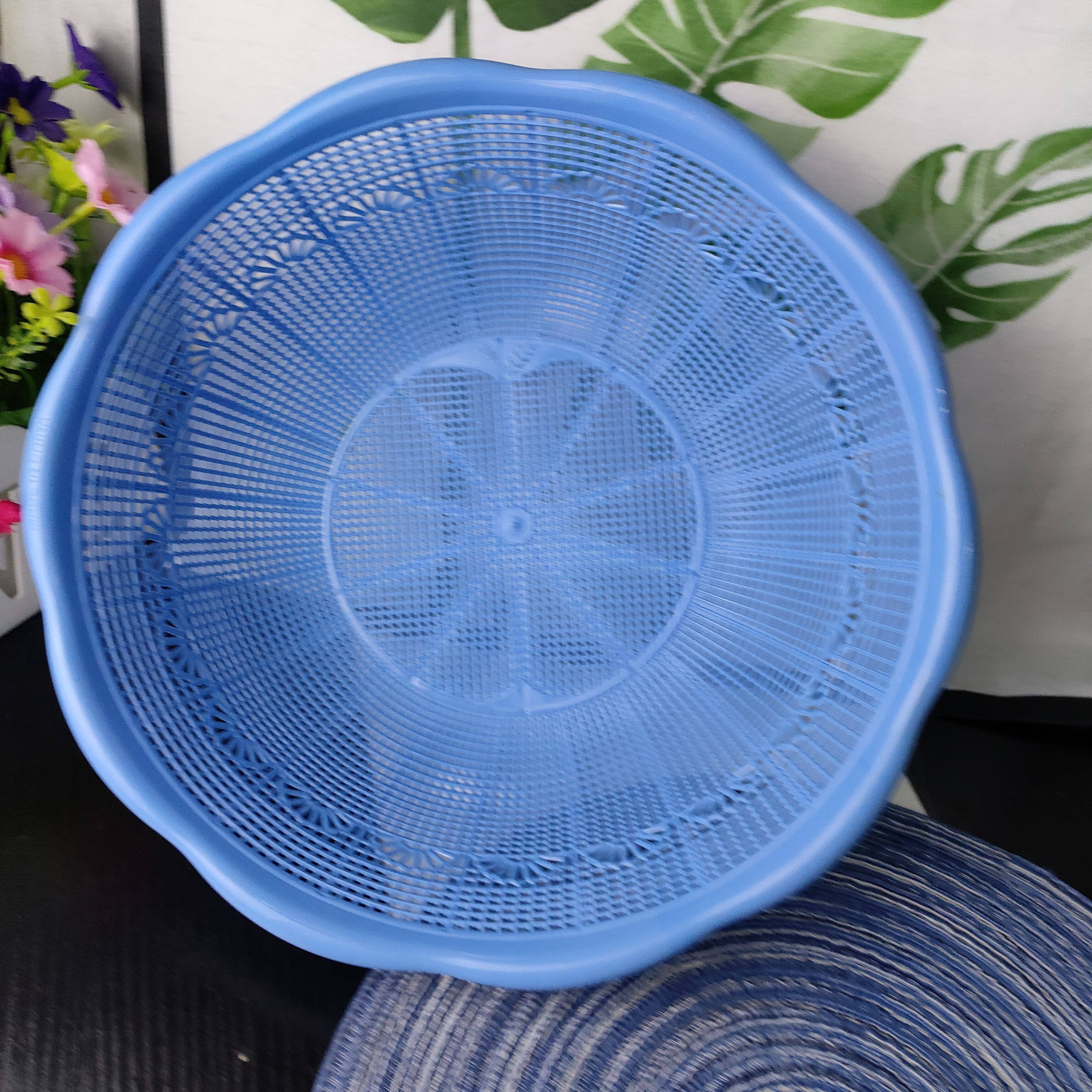 大号家用圆形菜篮子超细淘米专用纯色果篮加厚耐用两元店塑料篮子,淘宝优惠券,粉丝福利购,淘宝优惠卷