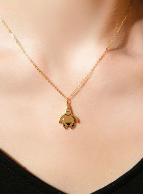 项链双面派大星纯银s925联名品女