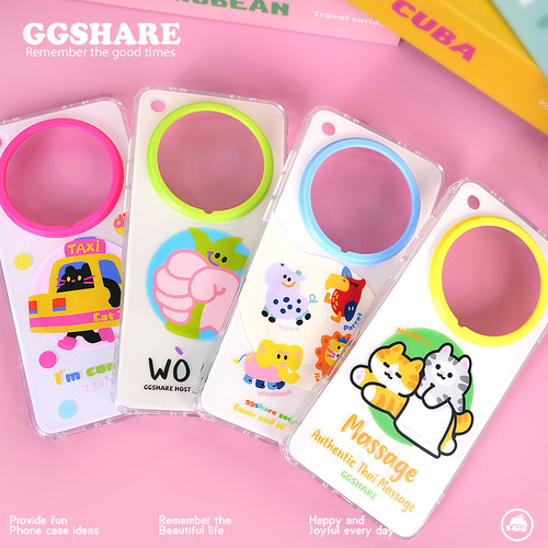 寄居蟹原创设计适用oppofindx8手机壳合集带磁吸支架新款oppo手机套超好看卡通x8ultra保护套不装款磨砂小众 - 图1