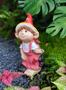 草坪造景户外人物摆件