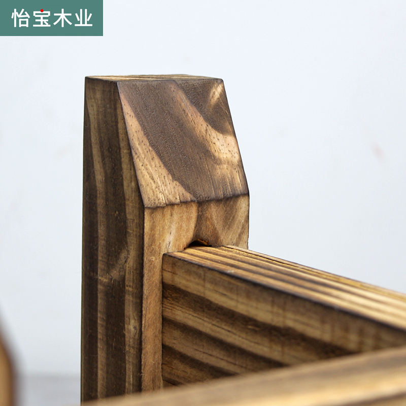 木架酒坛酒缸专用底座水缸底座鱼缸架子实木底座支架置物架碳化木 - 图2