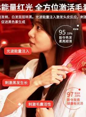 新款黑科技养发梳改善白发按摩梳