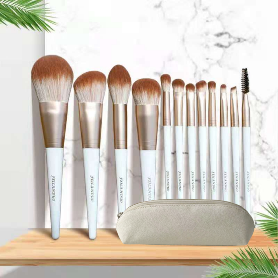 菲兰朵月光12支化妆刷套刷 散粉刷修容刷粉底刷 眼影晕染眼线唇刷,淘宝优惠券,粉丝福利购,淘宝优惠卷