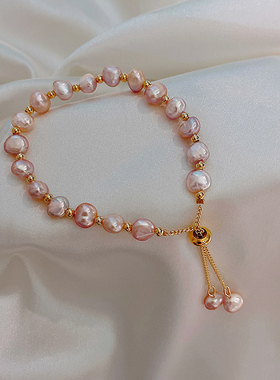 珍珠闺蜜异形不规则复古网红手链