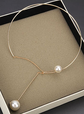 亲爱的柠檬精先生苏北同款珍珠项链轻奢小众设计感颈链颈圈锁骨链