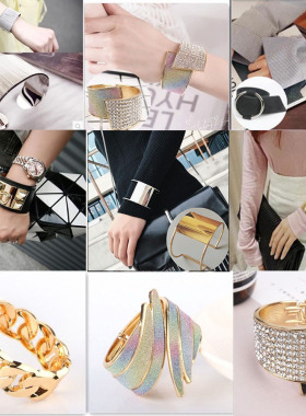 网红同款夸张复古手镯时尚女