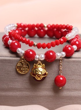 可爱兔子手链本命年女转运