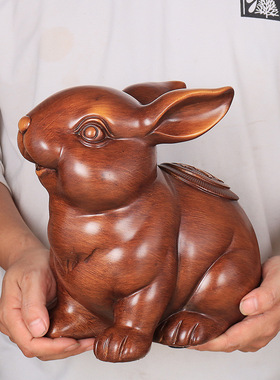 兔子摆件存钱罐福兔十二生肖兔生日办公室客厅家居工艺礼品电视柜