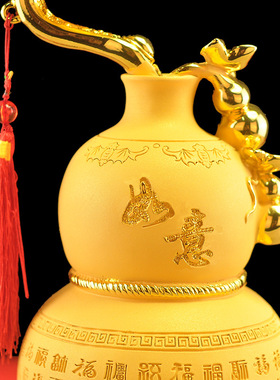 葫芦摆件 招财百福如意家居家居客厅酒柜装饰品乔迁开业礼品