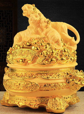 聚宝盆摆件生肖虎存钱罐装饰品客厅店铺招财聚财家居实用开业礼品