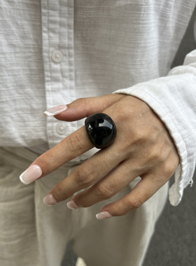 韩国东大门新款戒指百搭时尚小众简约食指戒个性气质高级感手饰女