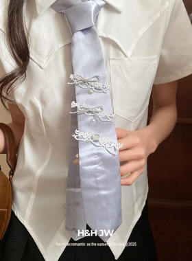 新款超仙蝴蝶结花朵爱心吊坠项链清新甜美锁骨链个性精致时尚项饰