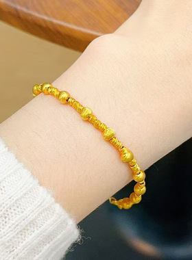 韩国东大门新款圆形串珠手链时尚简约气质手环轻奢高级感百搭手饰