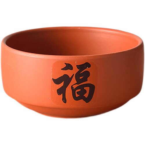 紫砂饭碗陶瓷蒸菜碗蒸肉蒸蛋碗摔酒碗粗陶复古汤碗土陶钵土碗商用 - 图3