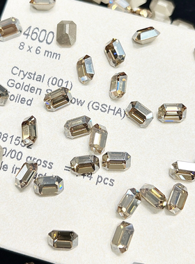 正品施家水晶4600F长方八角
