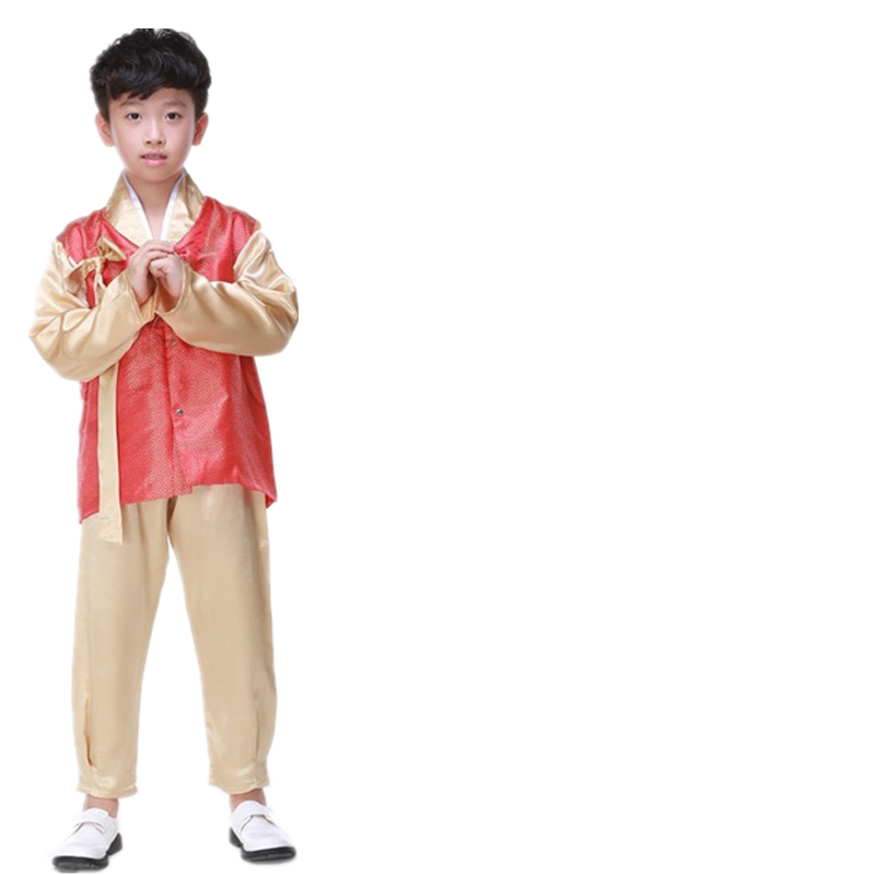 男童民族服儿童韩服少儿少数民族表演服朝鲜族男孩子演出服-图3