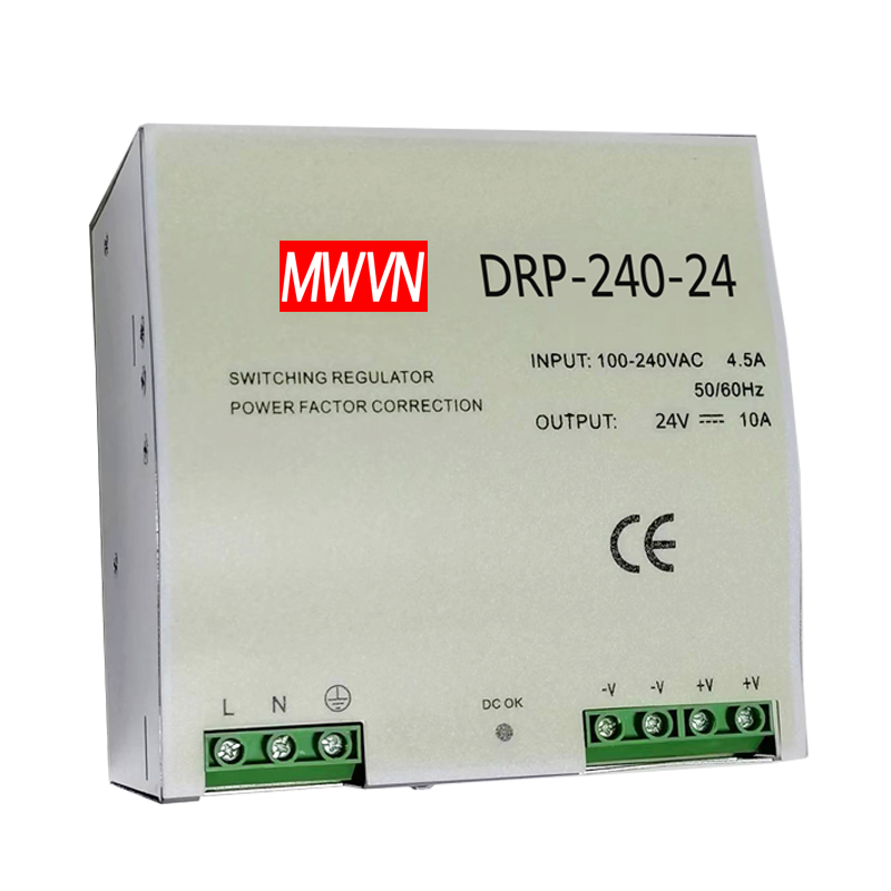 明伟导轨式DR-15W30W45W60W75W5V12VNDR-120-24V变压器卡轨电源 - 图3