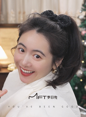 兰壹壹韩系红色水钻丽娅发圈女头绳女秋冬丸子头发绳皮筋新年发饰