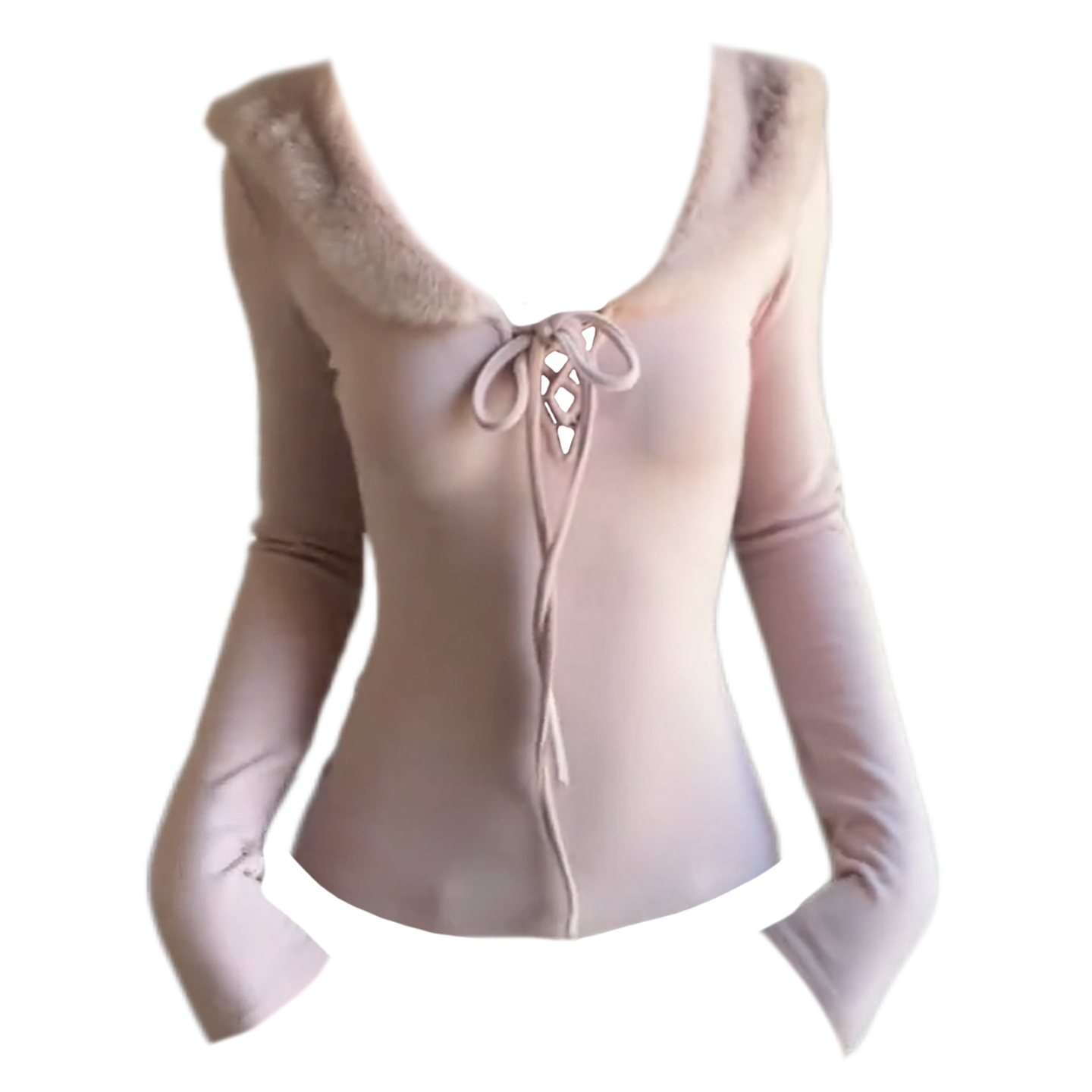 大码胖mm粉色v领长袖t恤女冬季高级感打底衫修身显瘦毛毛内搭上衣,淘宝优惠券,粉丝福利购,淘宝优惠卷