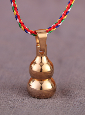 结缘钛钢楞严咒可打开葫芦吊坠