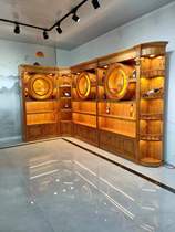 Solid Wood Wine Cabinet Display Case Wine Cellar Wine Line Commercial Shelves Display Case Display Case White Wine Red Wine Display Cabinet Customized