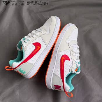 Nike Court Low Women's White Red Low-top Casual Shoes DQ5354 FD4635 DV9113