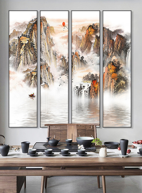 新中式风沙发背景墙客厅装饰画