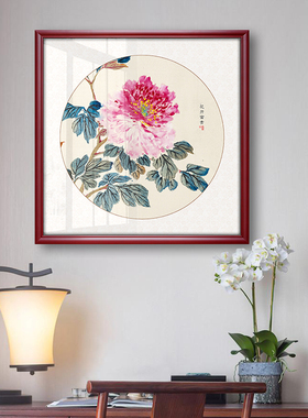 花开富贵风水招财过道走廊国画