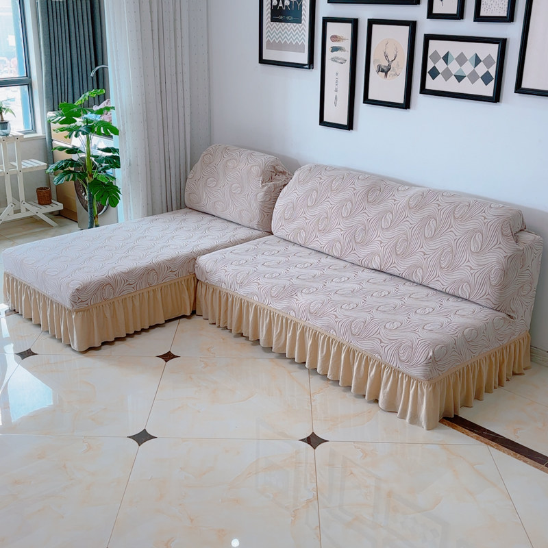 加厚U型无扶手沙发套弹力沙发套罩转角贵妃组合纯色L型简约万能罩,淘宝优惠券,粉丝福利购,淘宝优惠卷