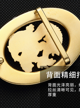 纯黄铜男士皮带扣头史蒂芬裤腰带