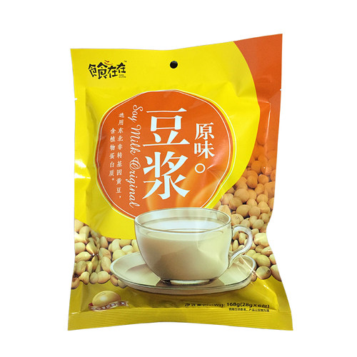扬航原味豆浆168g甜味速溶纯豆浆粉商用冲饮豆粉营养早餐小袋装 - 图3