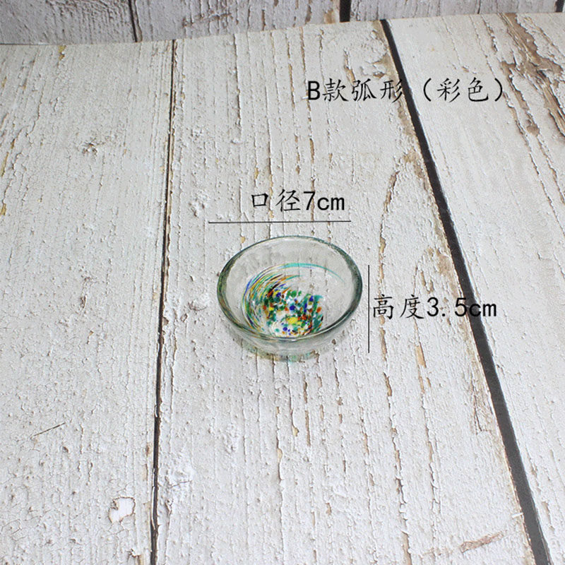 日式彩色玻璃清酒杯锤目纹白酒杯小菜碟小杯子一口杯功夫茶杯味碟,淘宝优惠券,粉丝福利购,淘宝优惠卷