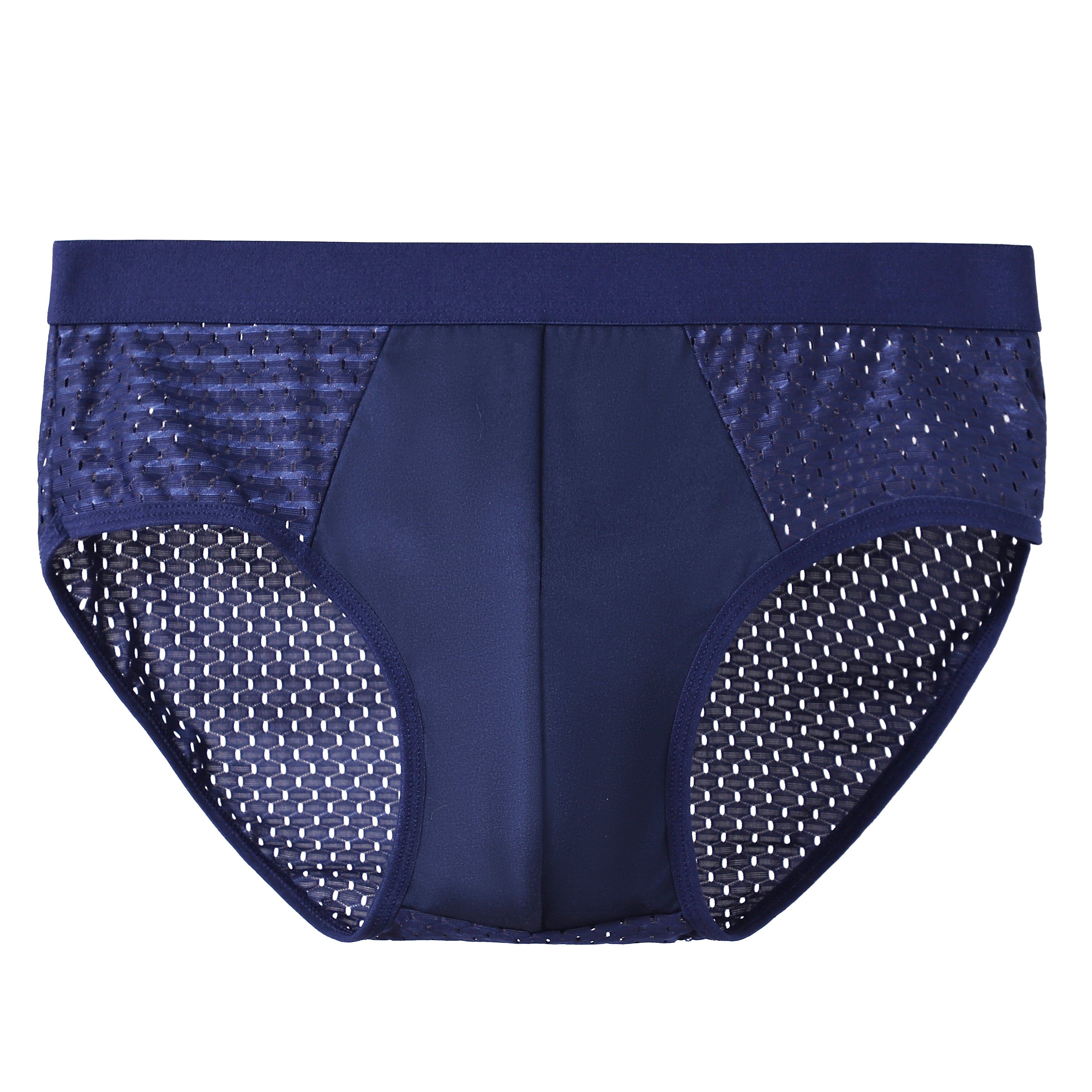 新款四条装男士网孔冰丝三角内裤性感透气高弹力夏季薄款短裤头,淘宝优惠券,粉丝福利购,淘宝优惠卷